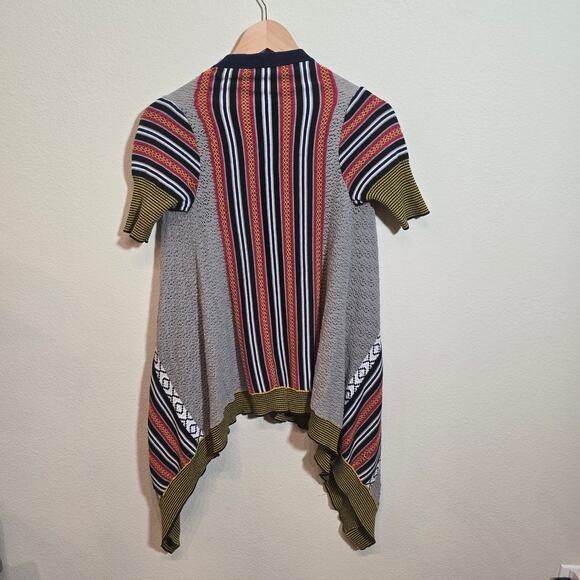 Heather B 100% cotton 90s style short sleeve cardigan size petite med - Picture 2 of 4